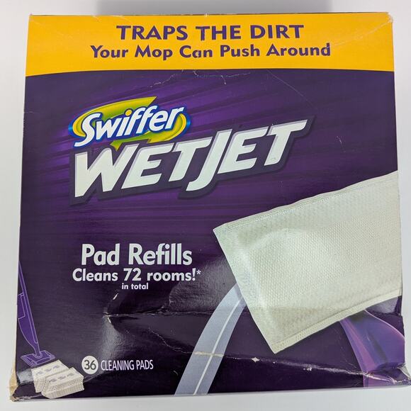 NEW SEALED Swiffer WetJet Mopping Pad Refill 36 Cleaning Pads Pads ONLY - Picture 3 of 6